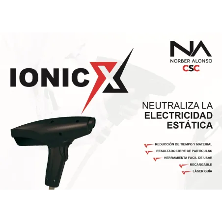 Pistola Ionizer NA Antiestática PRO Con Soporte Magnético