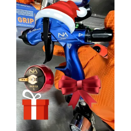 PREVENTA!! PISTOLA HÍBRIDA NACSC R78 ROY PINTACARROS MTI ZAPHIRO BLUE 1.3 PRO + REGALO BOQUILLA BARNIZ